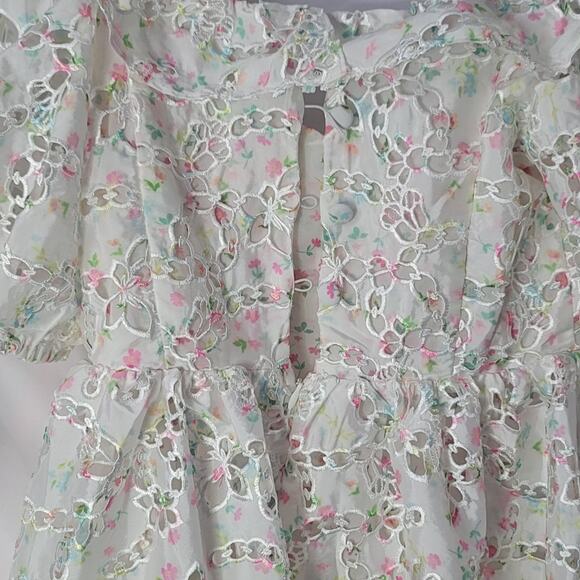 For Love and Lemons- NWT White eyelet dress- size small- READ - Picture 5 of 10